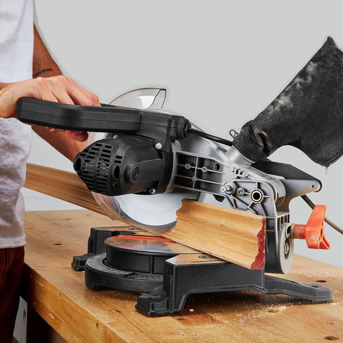 WARRIOR 7-1/4 in. Single Bevel Compound Miter Saw