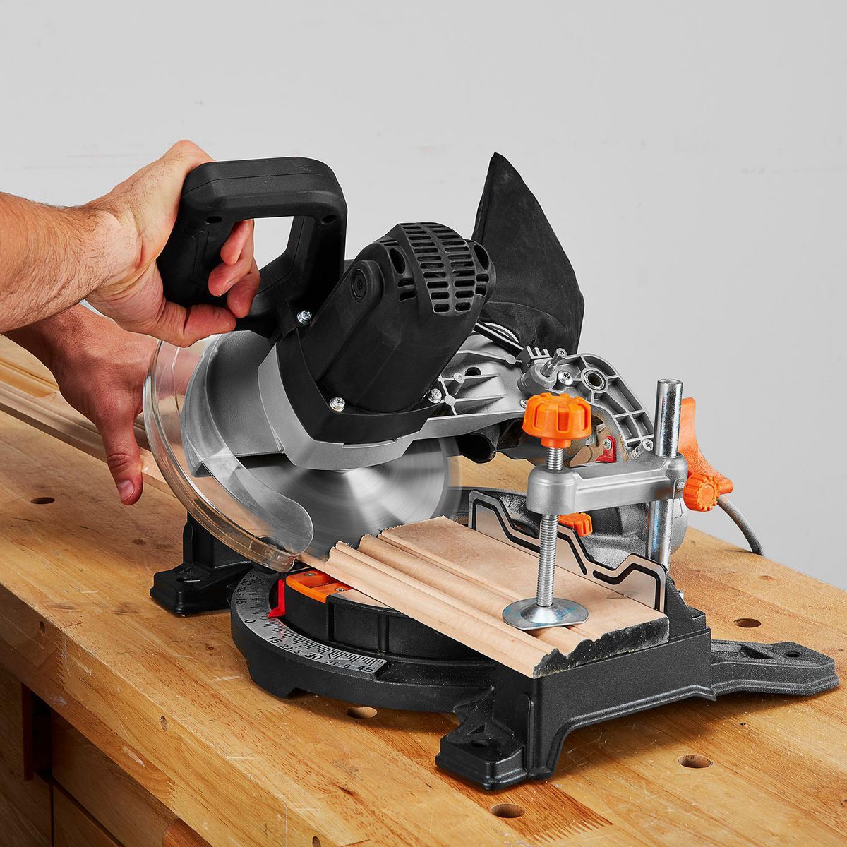 WARRIOR 7-1/4 in. Single Bevel Compound Miter Saw