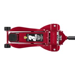 DAYTONA 3 Ton Low-Profile Superduty Floor Jack with RAPID PUMP, Candy Apple Metallic Red