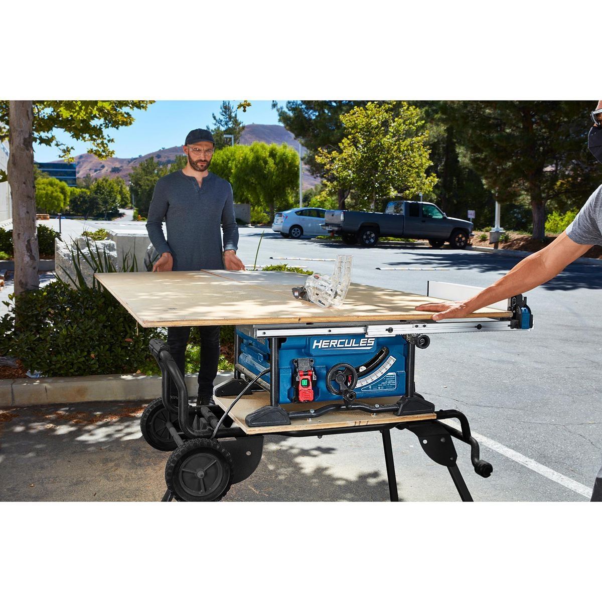 HERCULES 15 Amp, 10 in. Compact Jobsite Table Saw with Rack and Pinion Fence