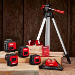 BAUER 50 ft. Self-Leveling 360° Horizontal Cross Line Laser Level