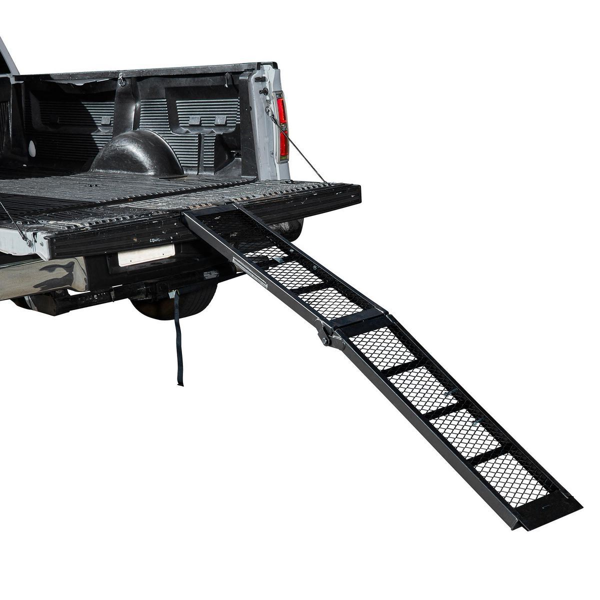 HAUL-MASTER 800 lb. Capacity 11 in. x 80-1/4 in. Center-Fold Steel Single Ramp