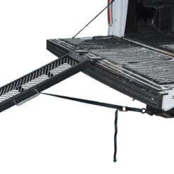 HAUL-MASTER 800 lb. Capacity 11 in. x 80-1/4 in. Center-Fold Steel Single Ramp