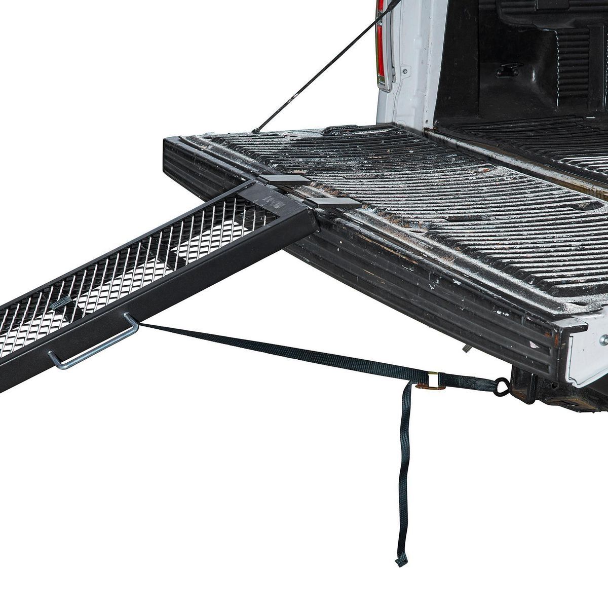 HAUL-MASTER 800 lb. Capacity 11 in. x 80-1/4 in. Center-Fold Steel Single Ramp
