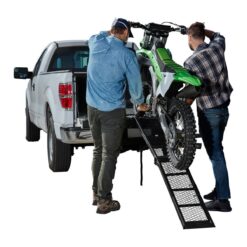 HAUL-MASTER 800 lb. Capacity 11 in. x 80-1/4 in. Center-Fold Steel Single Ramp