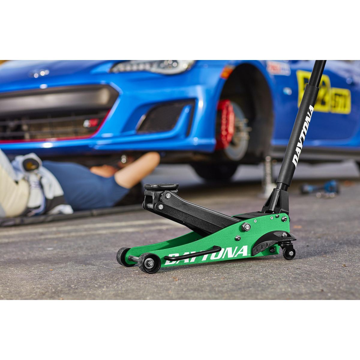 DAYTONA 1.5 Ton Professional Racing Series Aluminum Floor Jack with RAPID PUMP