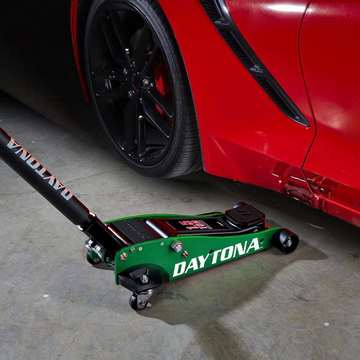 DAYTONA 1.5 Ton Professional Racing Series Aluminum Floor Jack with RAPID PUMP