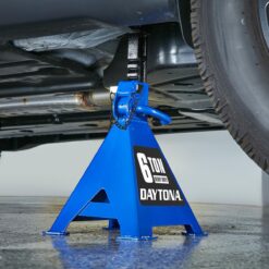 DAYTONA 6 Ton Heavy Duty Ratcheting Jack Stands, Blue