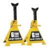 DAYTONA 6 Ton Heavy Duty Ratcheting Jack Stands, Yellow