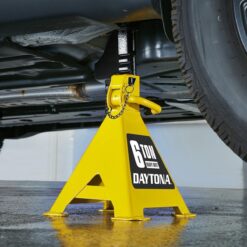 DAYTONA 6 Ton Heavy Duty Ratcheting Jack Stands, Yellow