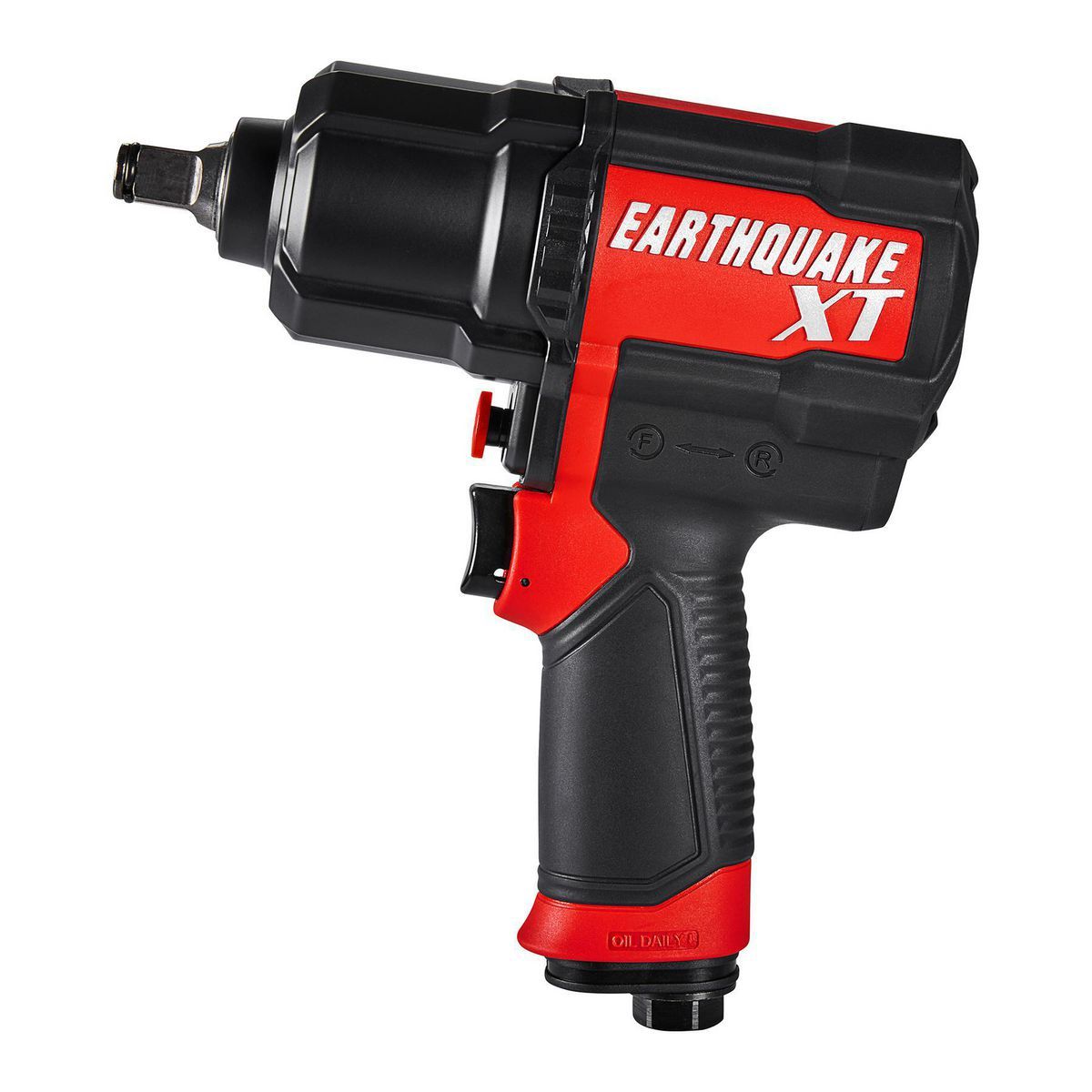 EARTHQUAKE XT 1/2 in. Composite Air Impact Wrench, Twin Hammer, 1200 ft-lbs, Red