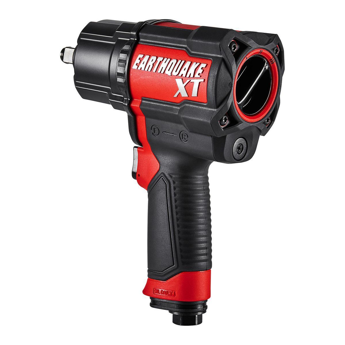 EARTHQUAKE XT 1/2 in. Composite Air Impact Wrench, Twin Hammer, 1200 ft-lbs, Red