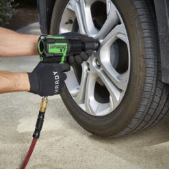 EARTHQUAKE XT 1/2 in. Composite Air Impact Wrench, Twin Hammer, 1200 ft-lbs, Green