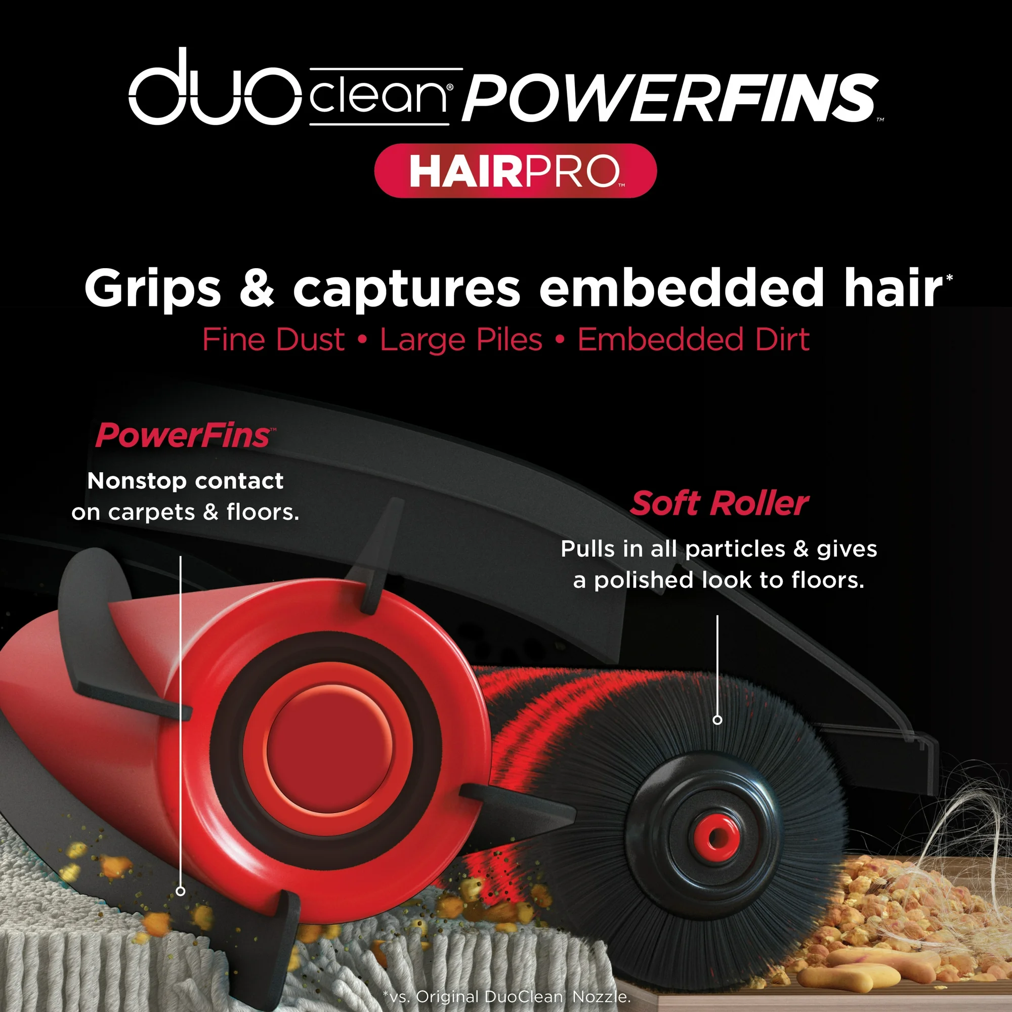 Shark Stratos Upright Vacuum with DuoClean PowerFins HairPro, Self-Cleaning Brushroll, Odor Neutralizer Technology, AZ3000