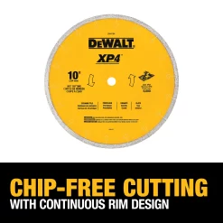 DEWALT 10-in 0 -Tooth Diamond Tile saw blade Individual