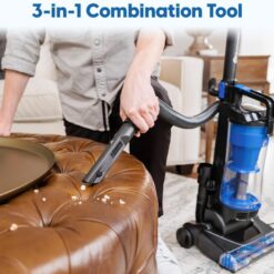 Vacmaster UC0501 Bagless Upright Vacuum Cleaner with Large Dust Cup Capacity, Efficient Cyclone Filtration System & 17ft Cord for Carpet