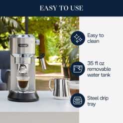 De'Longhi EC680M Espresso, Stainless Steel, Silver
