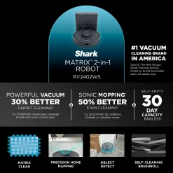 Shark IQ 2in1 Self-Empty Robot Vacuum & Mop, 30-Day Capacity, Precision Home Mapping, Sonic Mopping