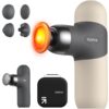 RENPHO Mini Thermal Massager with Heat, FSA HSA Eligible Portable Deep Tissue Percussion Massager, Grey