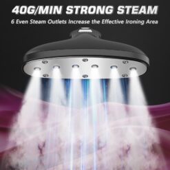 Anthter Steamer for Clothes, 1500W Powerful Standing Garment Steamer with Roll Wheels, (Silver)