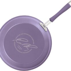 Rachael Ray Cucina Nonstick Cookware Pots and Pans Set, 12 Piece, Lavender Purple