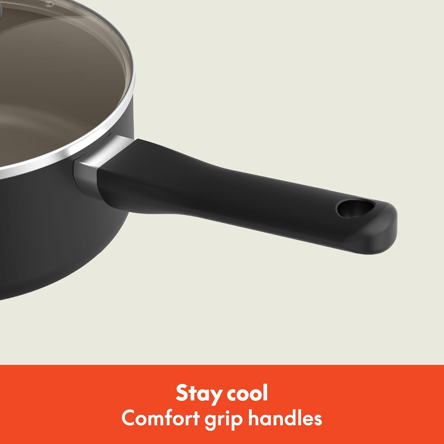 bella 21 Piece Kitchen Set with EverGood Ceramic Nonstick Coating, Dishwasher & Oven Safe, All Stovetops Compatible, Tempered Glass Lids & Cool Touch Handles, Black