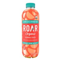 ROAR Complete Hydration Organic - Electrolyte Drinks Loaded with Vitamins C, B5, B12 - Georgia Peach - 12 pc