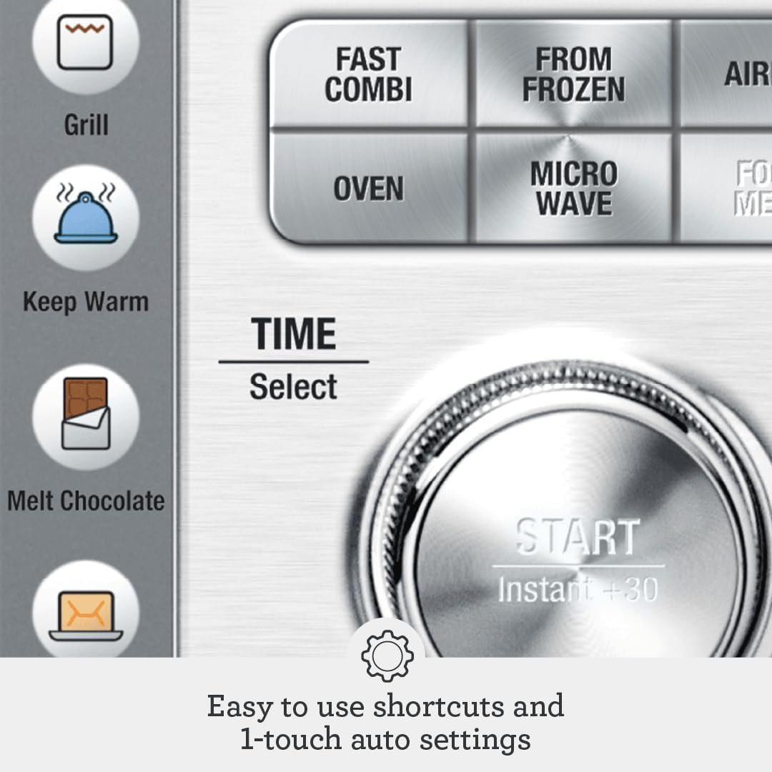 Breville BMO870BSS1BUC1 Combi Wave 3-in-1 Microwave, Brushed Stainless Steel