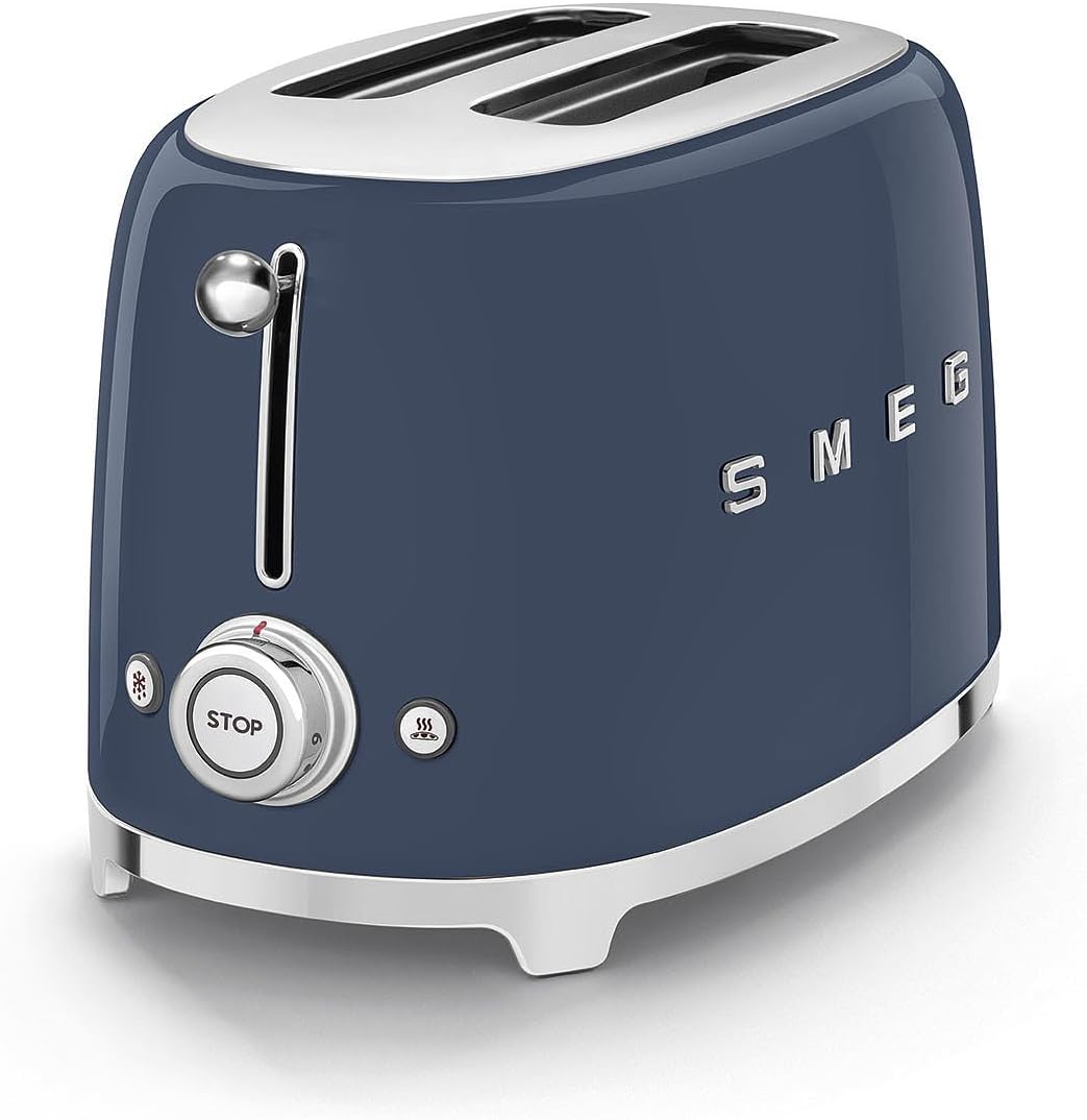 SMEG 50's Retro Style 2 Slice Toaster, Navy