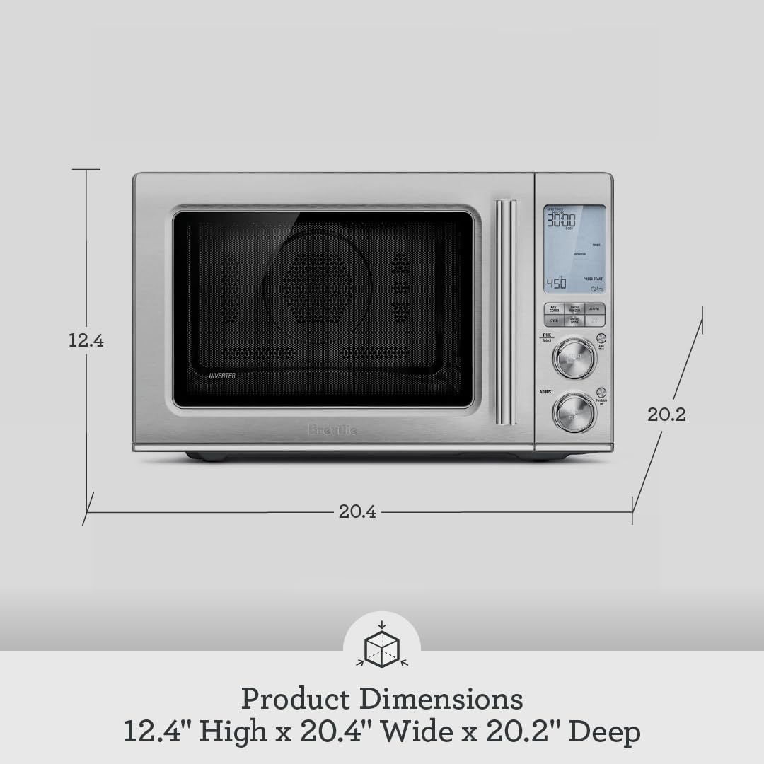 Breville BMO870BSS1BUC1 Combi Wave 3-in-1 Microwave, Brushed Stainless Steel