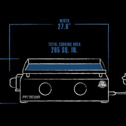 Pit Boss 10960 2-Burner Tabletop Griddle, Black