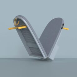 Joseph Joseph Folding Tabletop Ironing Board with Iron Holder, Compact, Space-Saving, Grey/Yellow