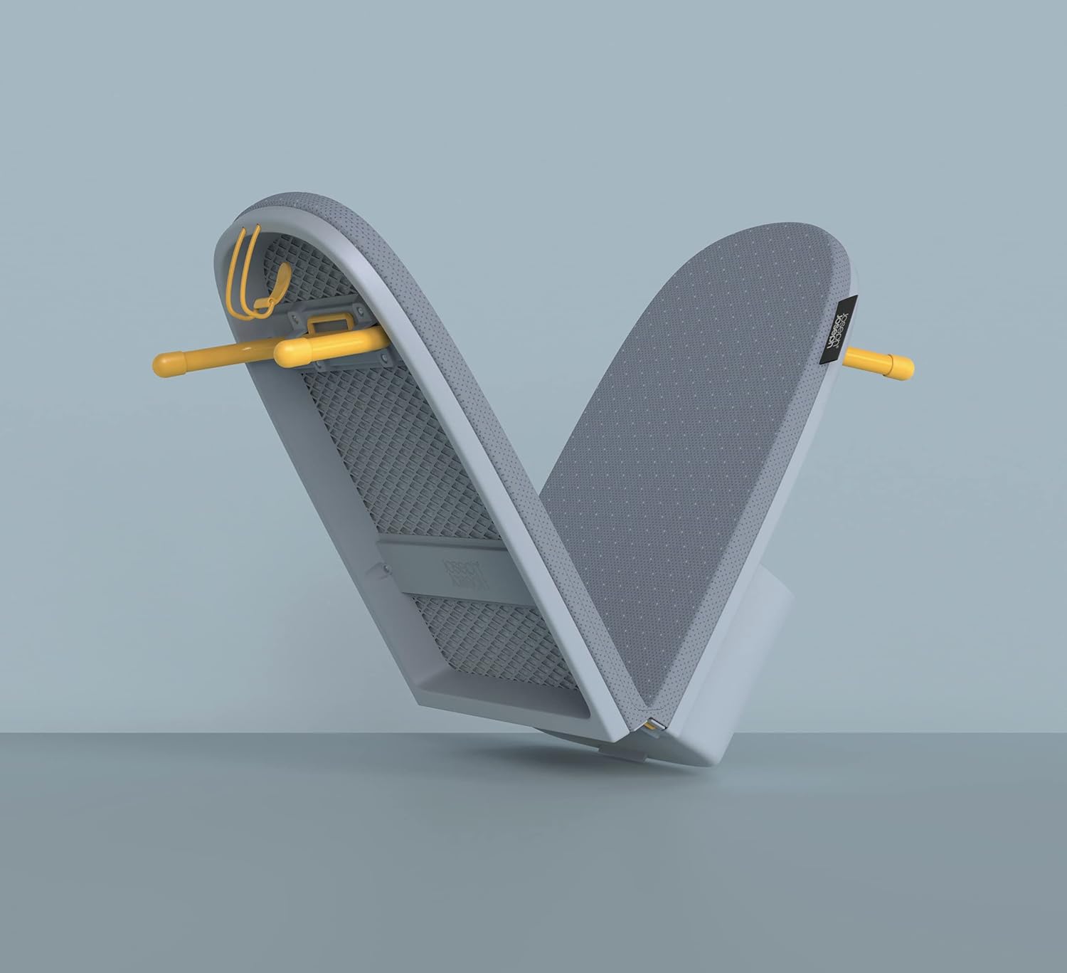 Joseph Joseph Folding Tabletop Ironing Board with Iron Holder, Compact, Space-Saving, Grey/Yellow