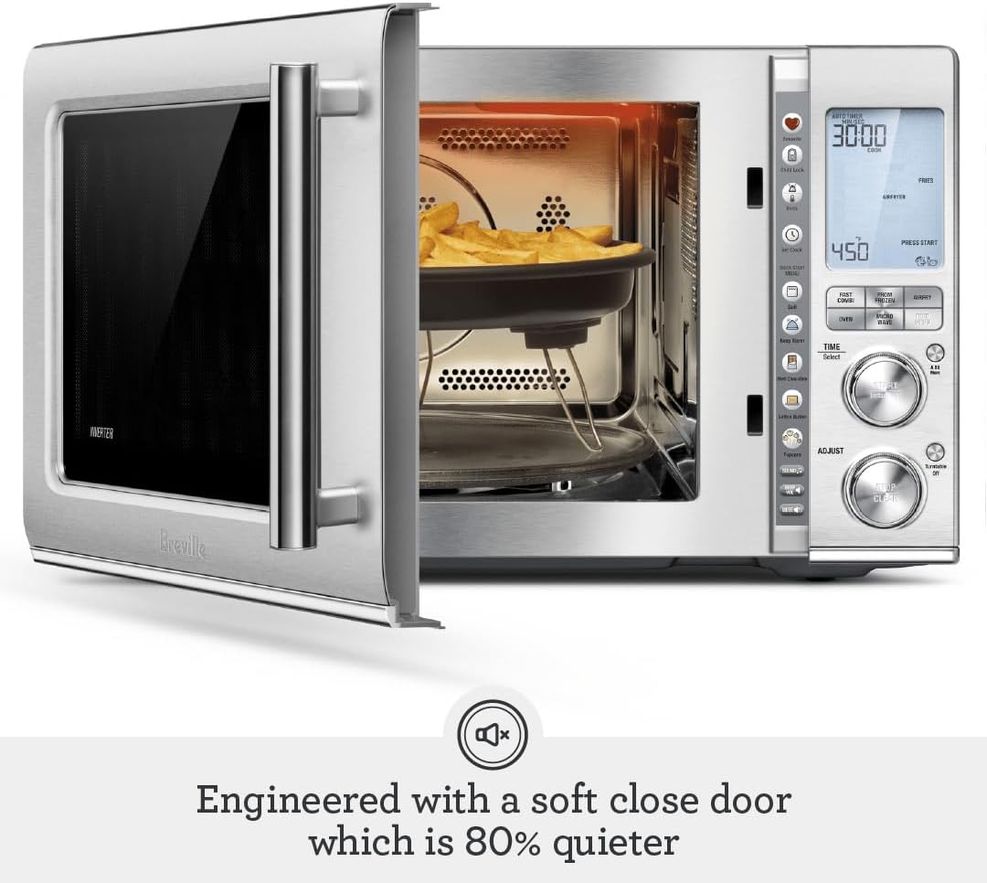 Breville BMO870BSS1BUC1 Combi Wave 3-in-1 Microwave, Brushed Stainless Steel
