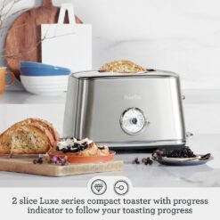 Breville Luxe Toaster 2 Slice BTA735RVC, Red Velvet Cake
