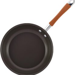 Rachael Ray Cucina Nonstick Cookware Pots and Pans Set, 12 Piece, Pumpkin Orange