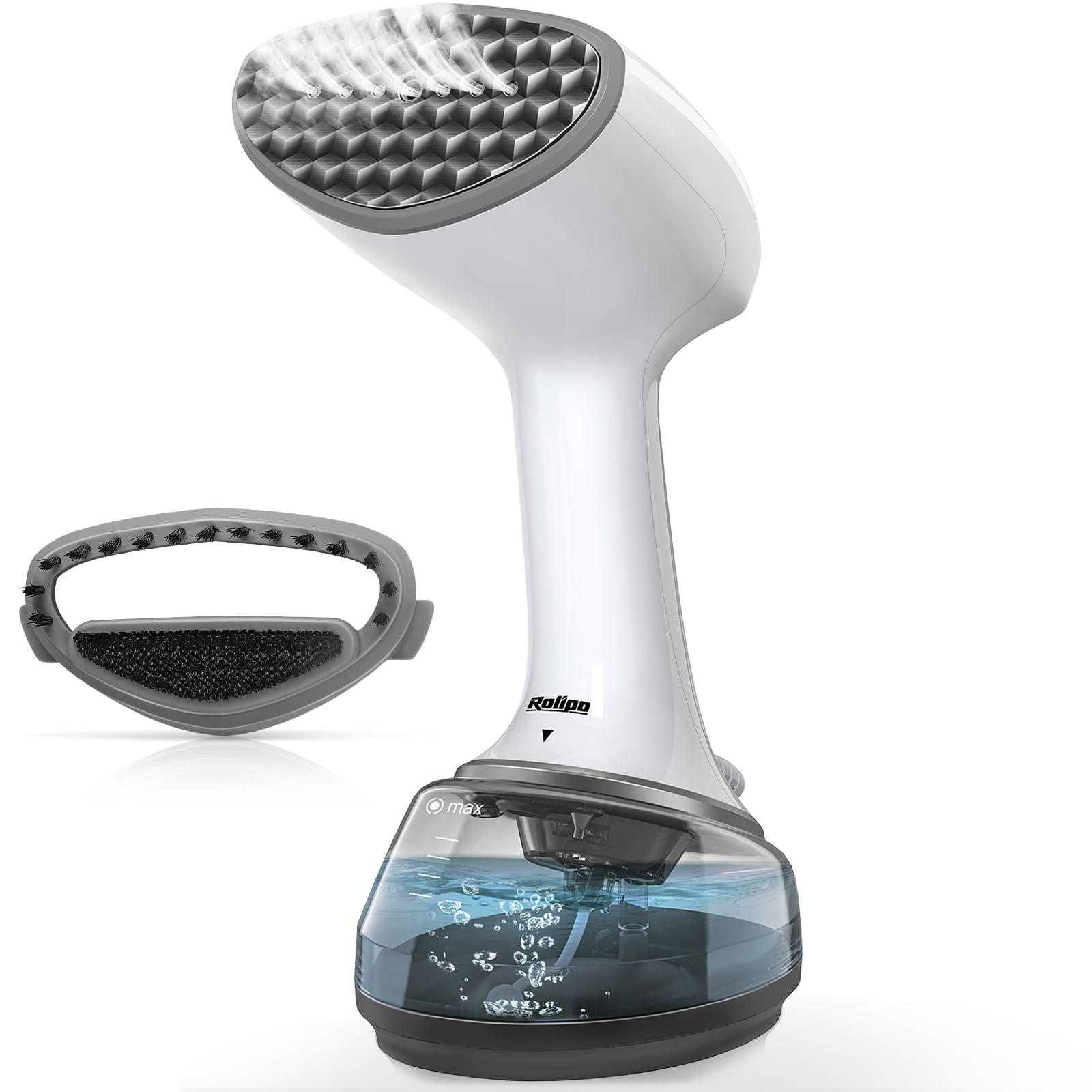Rolipo Handheld Steamer for Clothes 1200W, Clothes Steamer with Large 360ml Water Tank, White