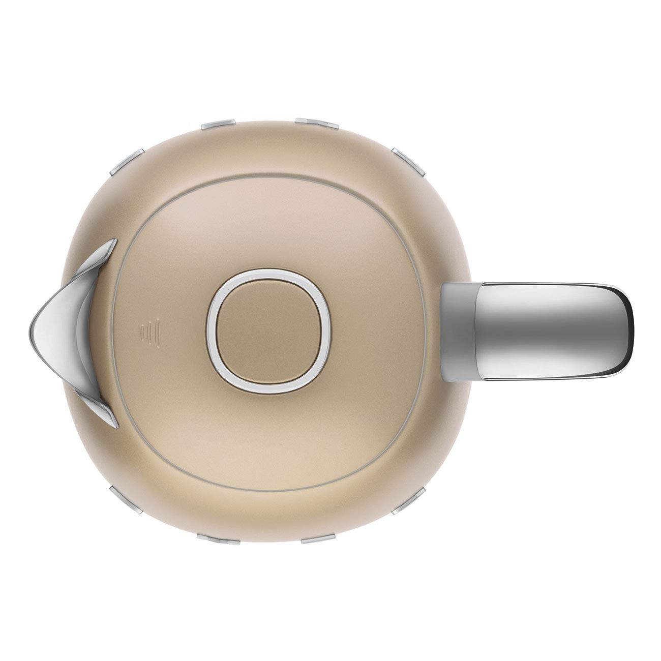 SMEG 50's Retro Style Electric Water Kettle with Automatic Shutoff, Removable Base, and Water Indicator, KLF03CHMUS, Matte Campagne