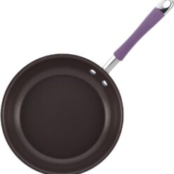 Rachael Ray Cucina Nonstick Cookware Pots and Pans Set, 12 Piece, Lavender Purple