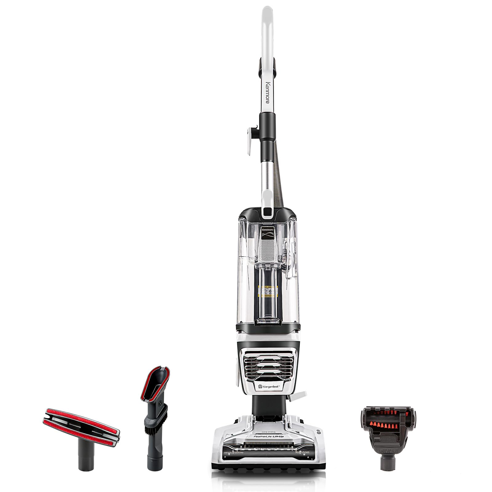 Kenmore DU4399 Featherlite Lift-Up Bagless Upright Vacuum 2-Motor Power Suction Lightweight Carpet Cleaner, White