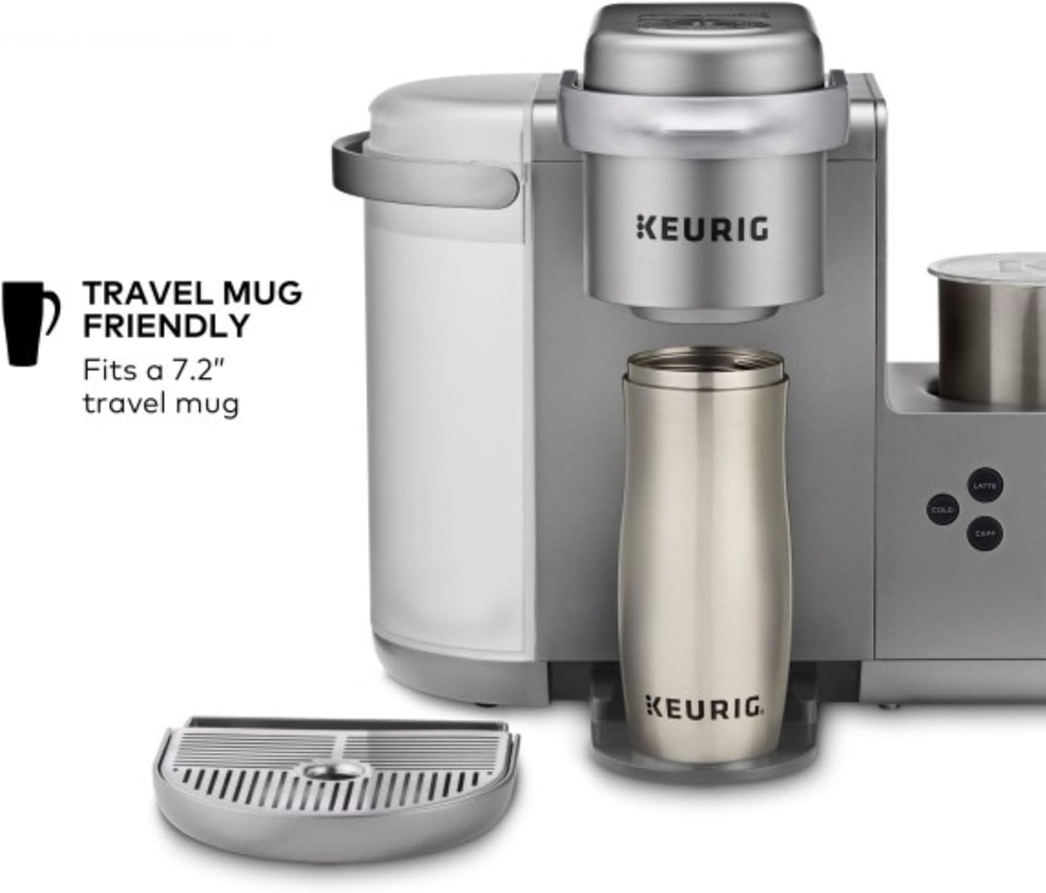 Silver Keurig K-Cafe Single Serve K-Cup Coffee, Latte and Cappuccino Maker
