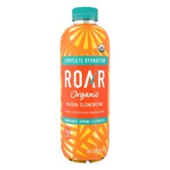 Roar Organic Electrolyte Infusions - USDA Organic - Mango Clementine, Coconut Water Infused Beverage 18 Fl Oz (Pack of 12)