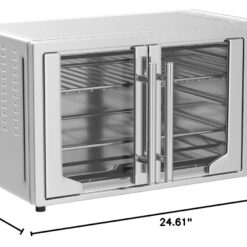Oster Air Fryer Oven, 10-in-1 Countertop Toaster, Large Enough for 2 Pizzas, Stainless Steel French Doors, XL Sized