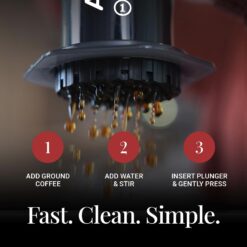 AeroPress Original Coffee and Espresso-style Maker, Barista Level Portable Coffee Maker with Chamber, Plunger, & Filters