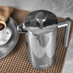 Mueller French Press Coffee Maker 34oz, Stainless Steel French Press Coffee, Dishwasher Safe Coffee Pot
