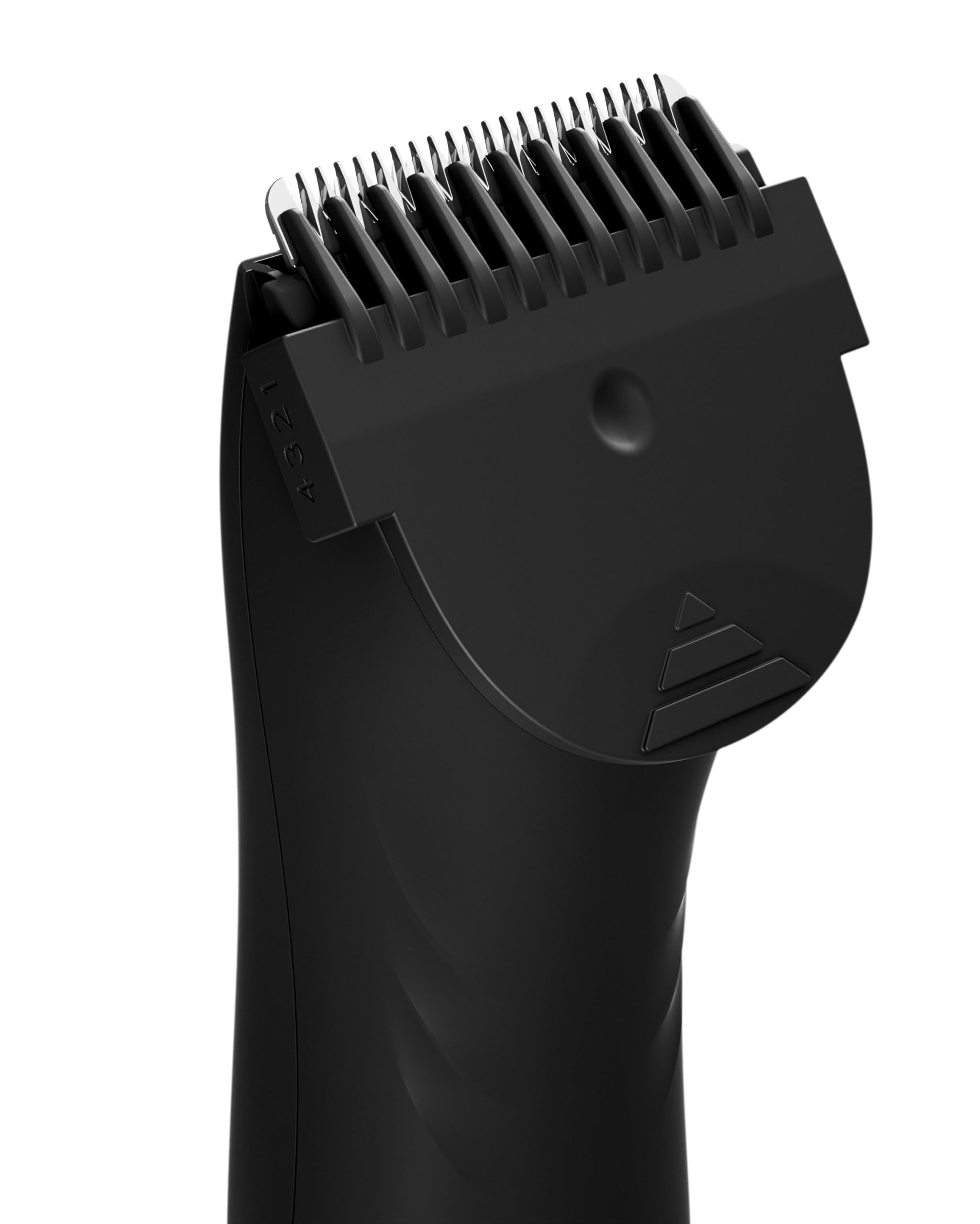 MERIDIAN Body Hair Trimmer for Men, Pubic Hair Trimmer Balls, Body Shaver for Men Groin Safe, Electric Ball Shavers - Onyx