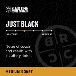 Black Rifle Coffee Company, Single Serve Coffee Pods, Just Black, Medium Roast Coffee Pods, 84 Count