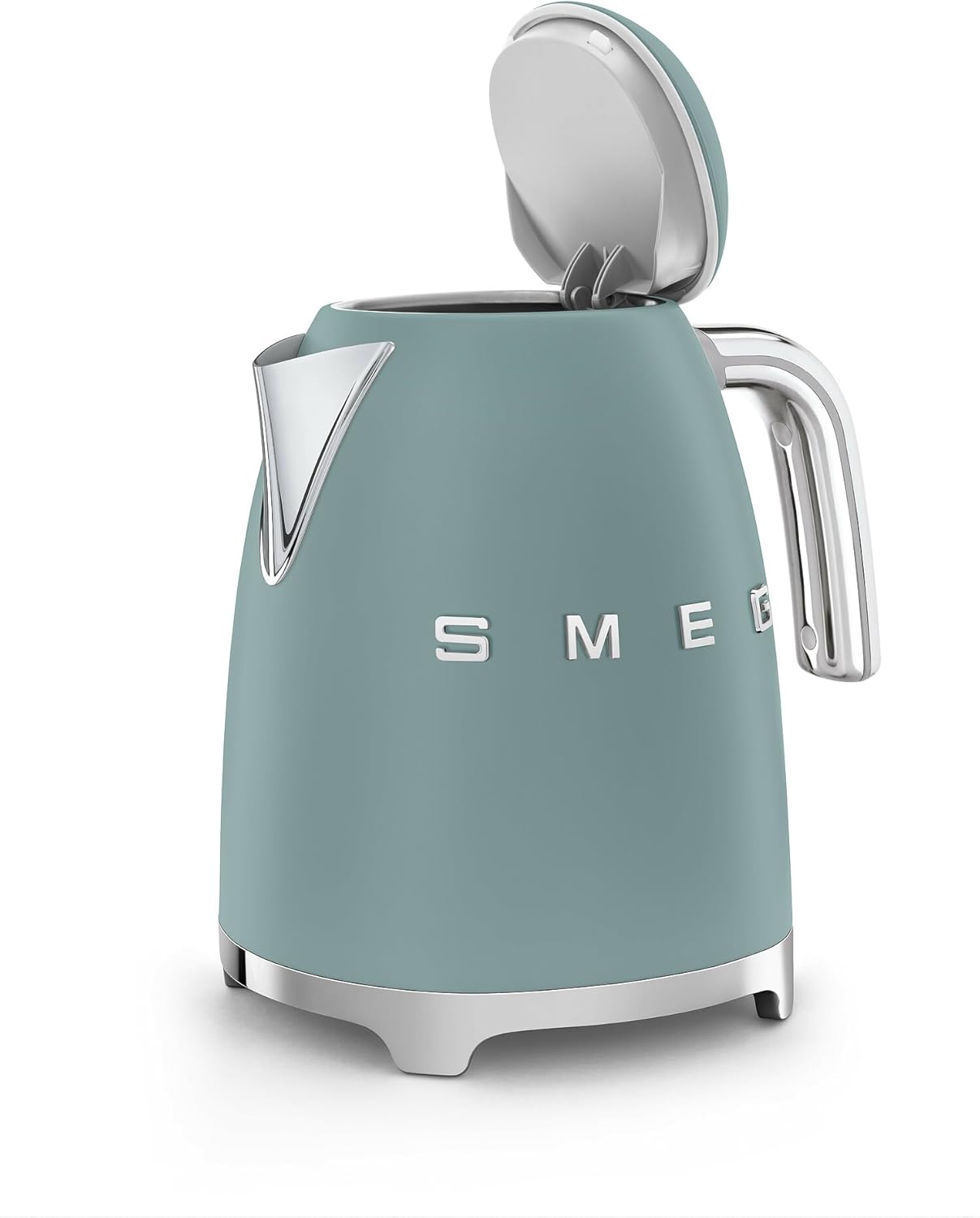 SMEG 50's Retro Style 7-Cup Electric Water Kettle with Automatic Shutoff, Removable Base, and Water Indicator (Jade)