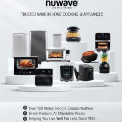Nuwave Induction Wok, 3 Wattages 600, 900 & 1500, Precise Temp Controls from 100°F to 575°F in 5°F