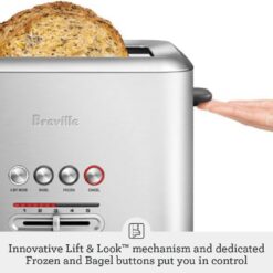 Breville Bit More Toaster 2 Slice BTA70XL, Brushed Stainless Steel